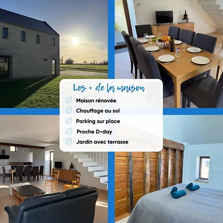 Le Pressoir, Maison Au Calme, Jardin, Terrasse, 3 Chambres, 2 Sdb, 2 Wc, Parking Privé, 5 Kms De Bayeux Et 7 Kms D'arromanches Au Coeur Des Plages Du Débarquement Сasa de vacaciones *
